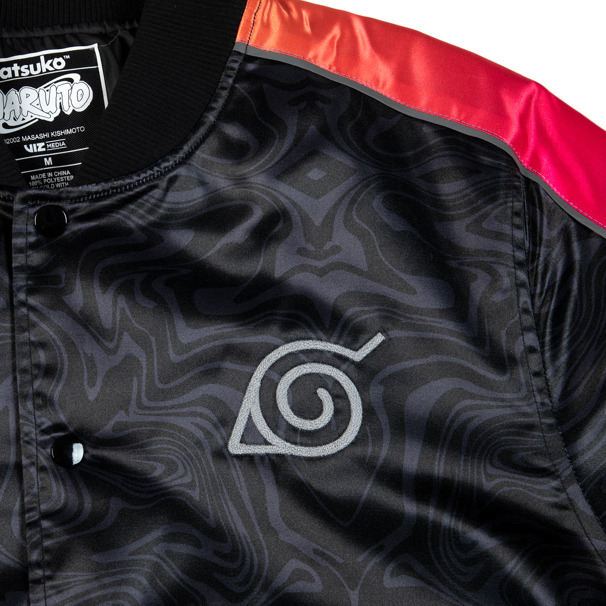 Naruto Black Bomber Jacket Official Apparel & Accessories Atsuko