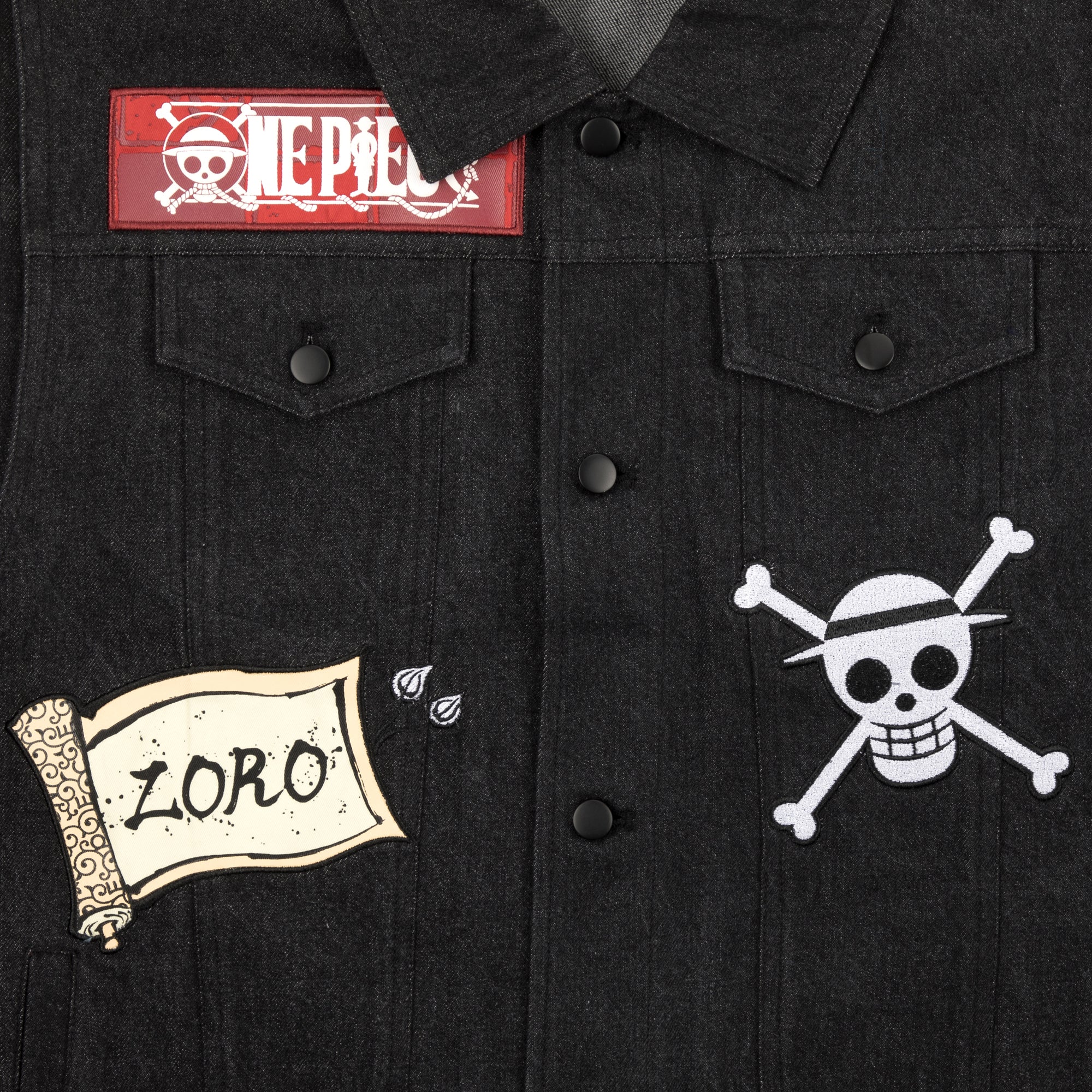 Roronoa Zoro Black Denim Vest