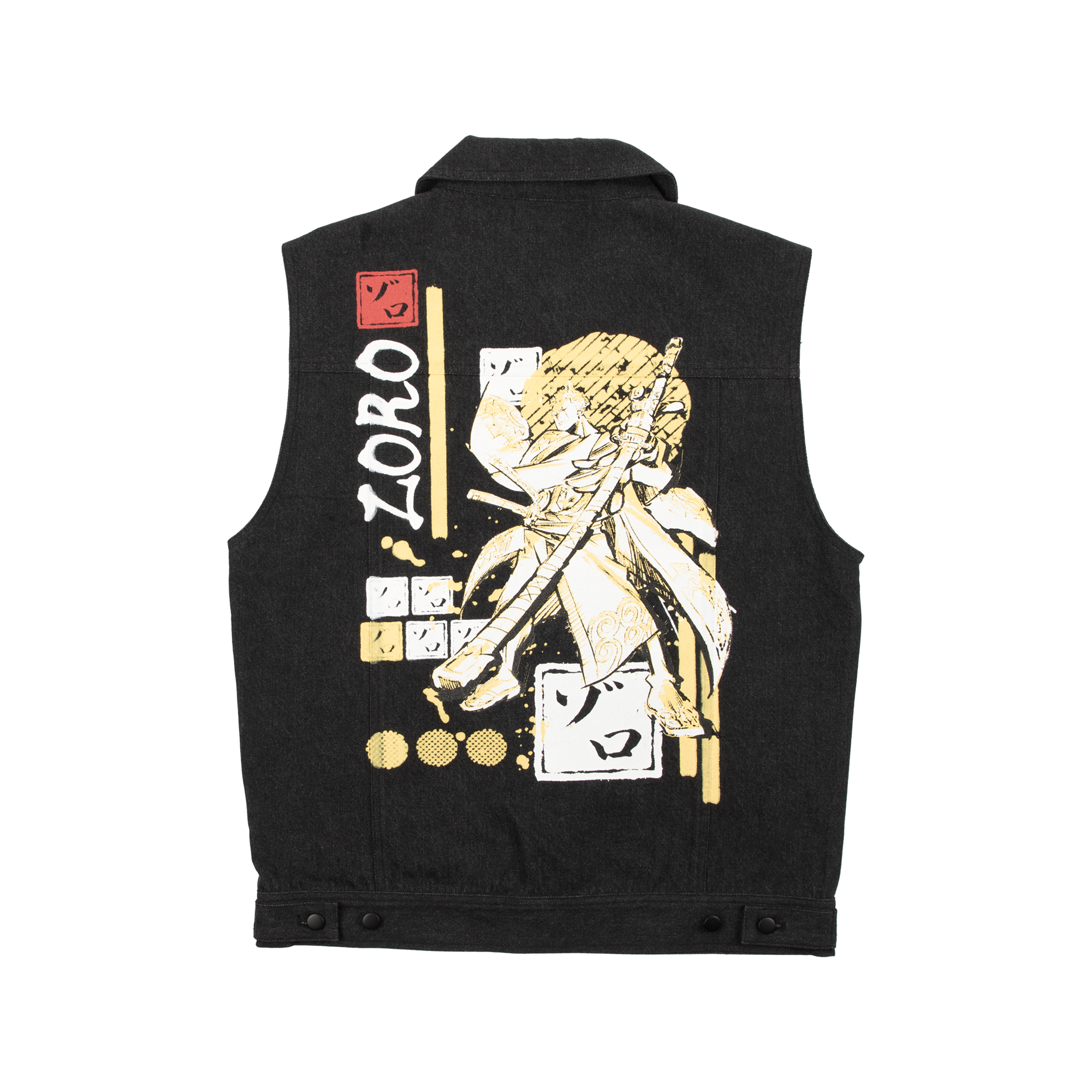 Roronoa Zoro Black Denim Vest