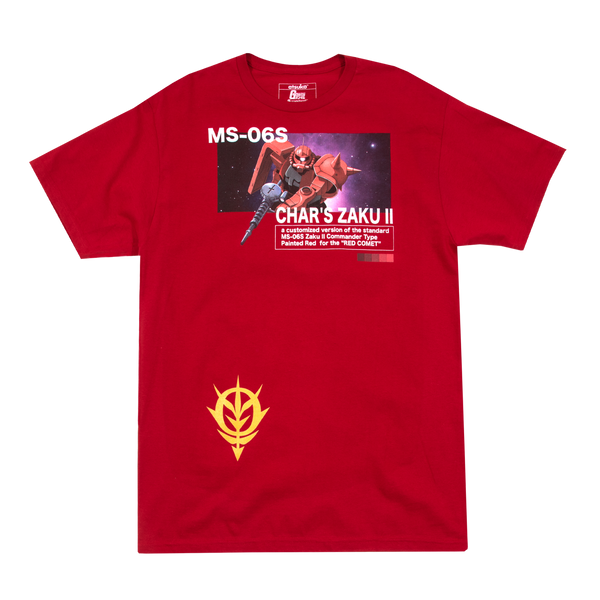 Char's Zaku Zeon Fighter Red Tee