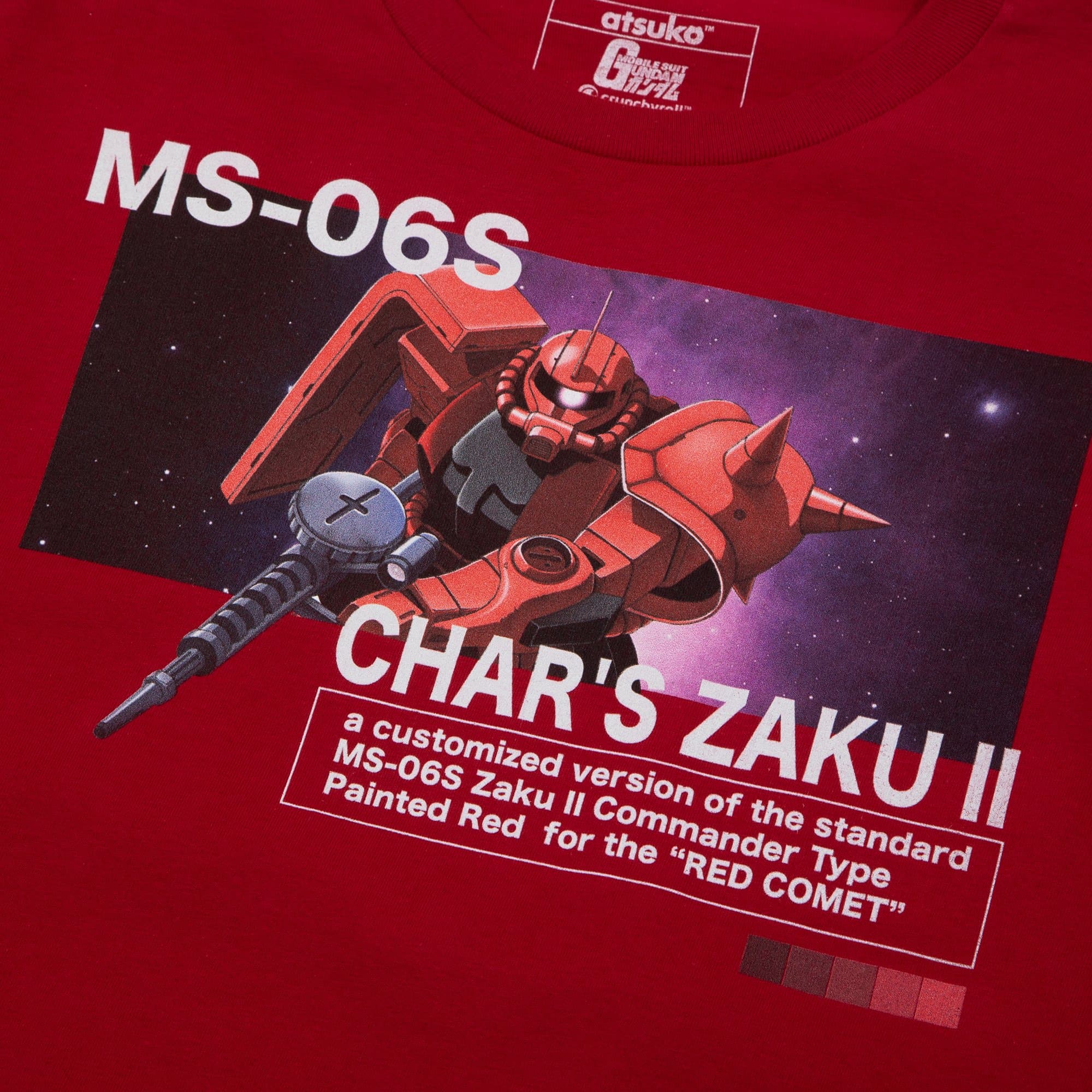 Char's Zaku Zeon Fighter Red Tee