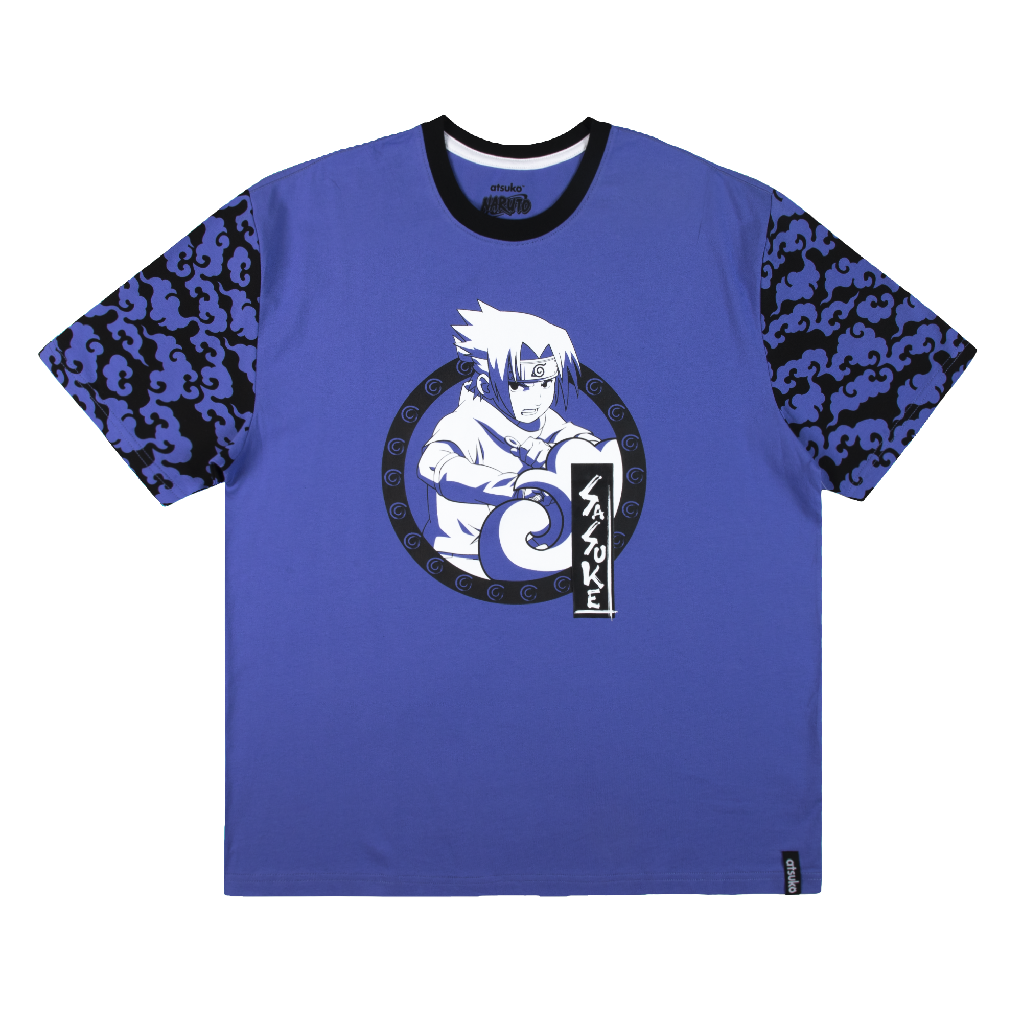 Sasuke Pattern Sleeve Purple Tee