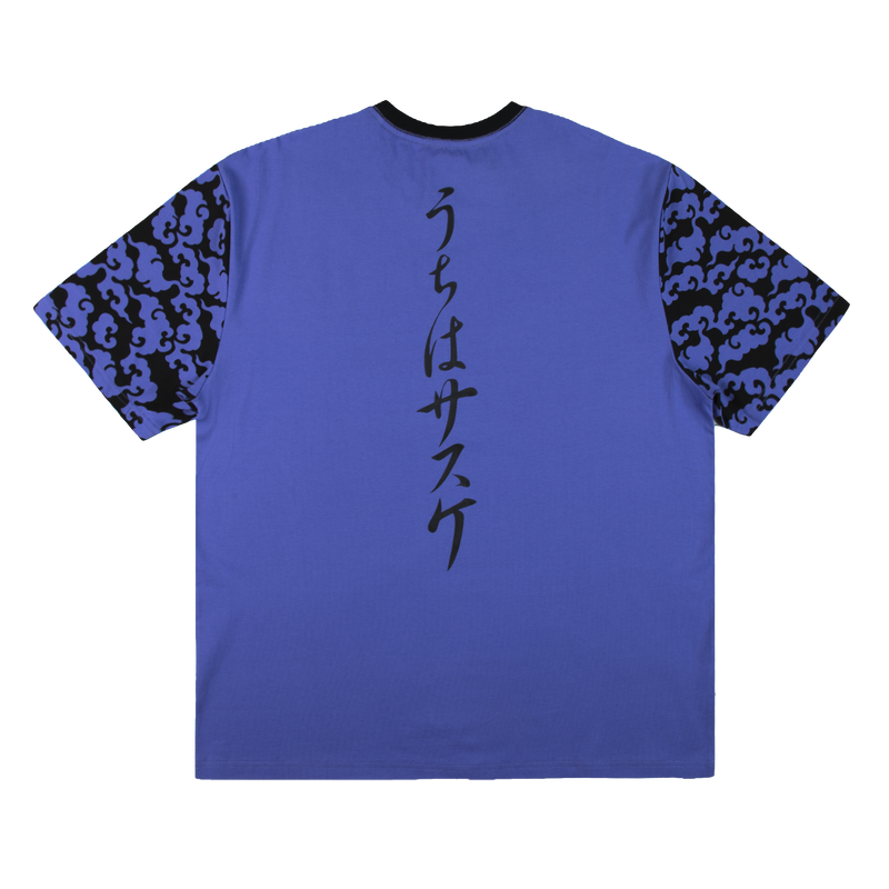 Sasuke Pattern Sleeve Purple Tee