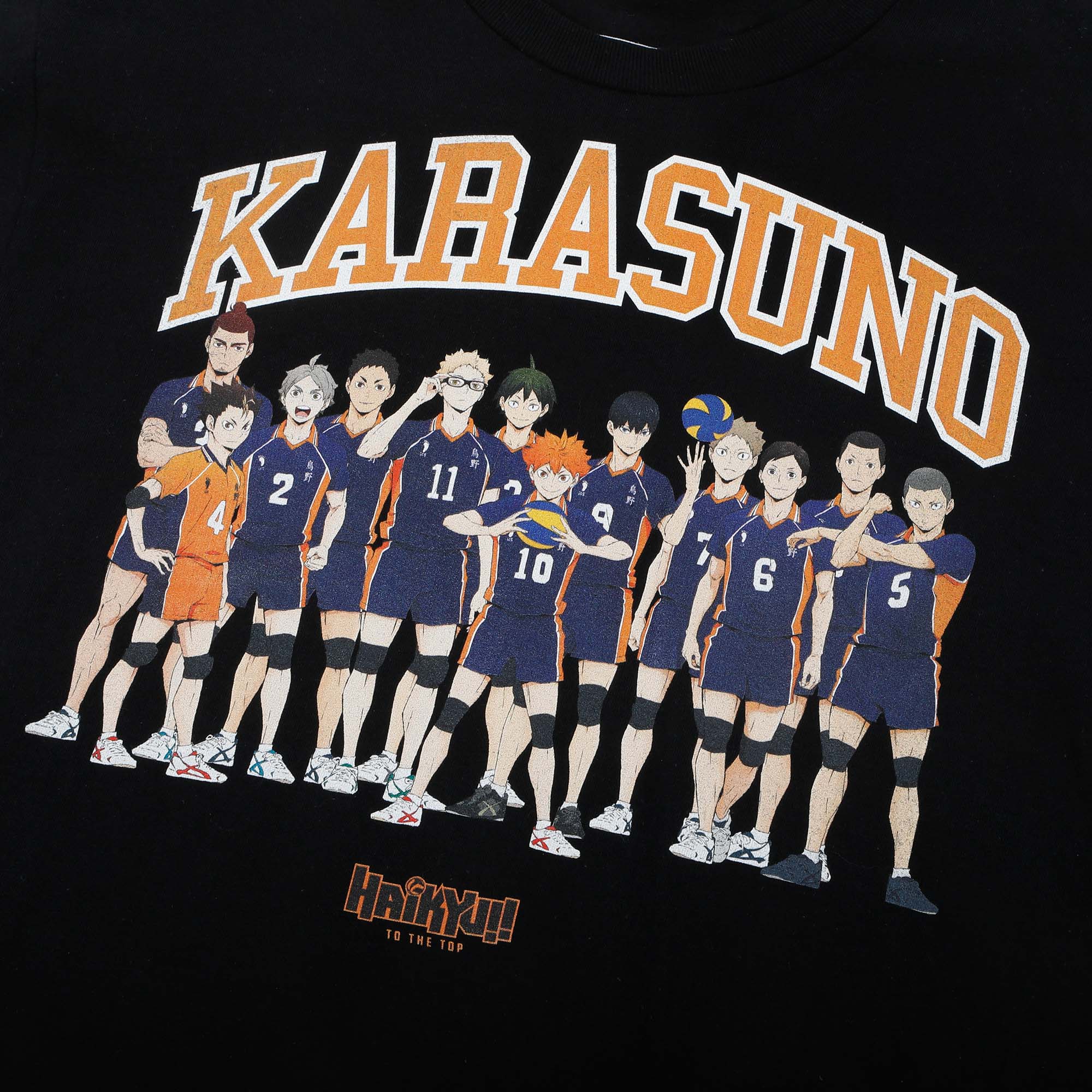 Karasuno High Crows Black Tee