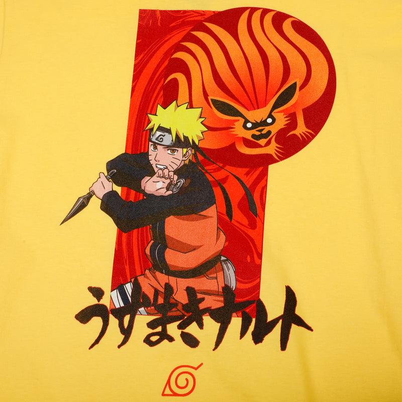 Kurama and Naruto Yellow Tee