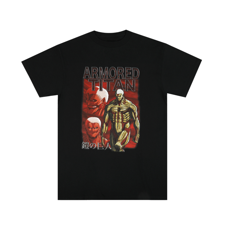 Armored Titan Fight Icon Black Tee