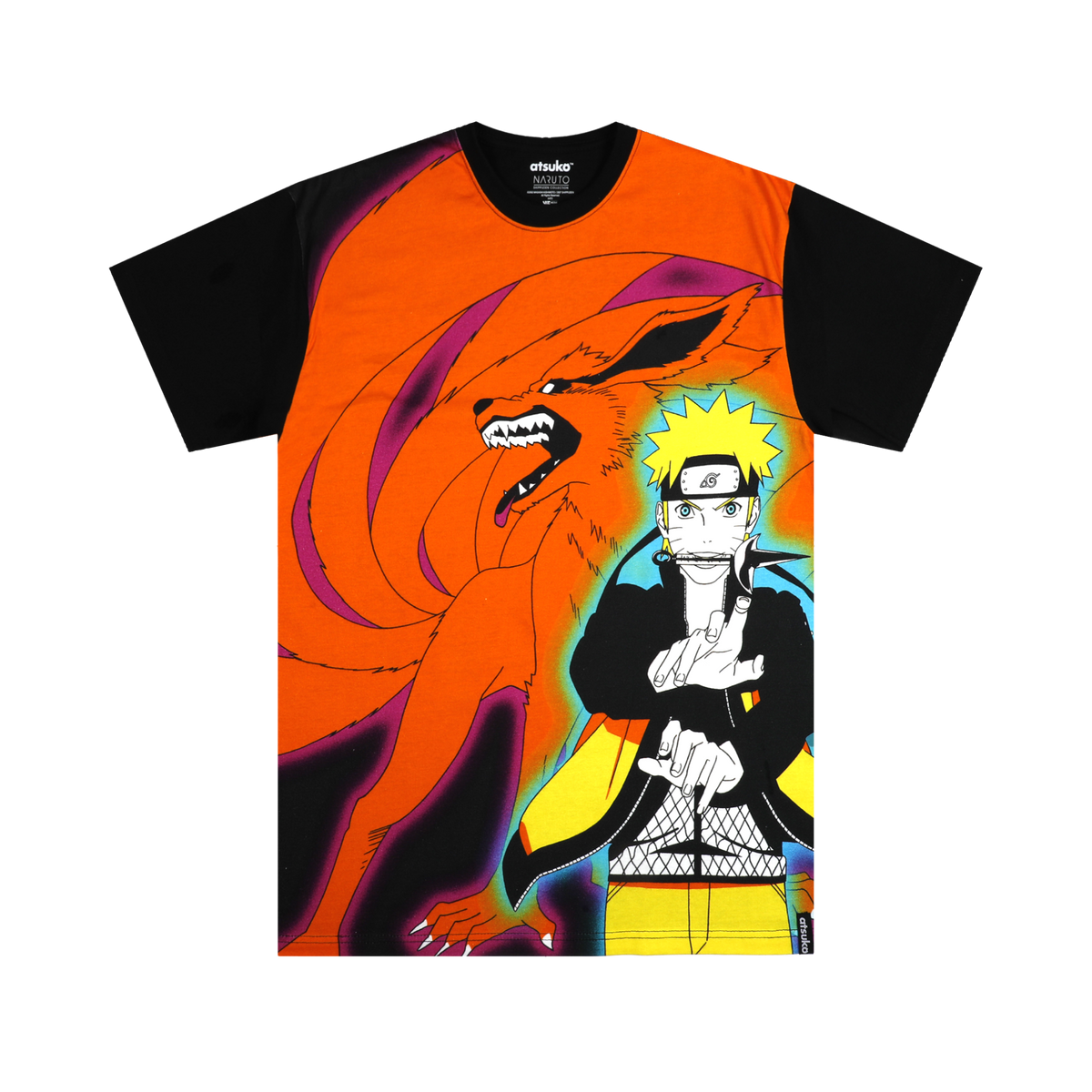 Naruto & Nine-Tails Large Print Tee | Official Apparel