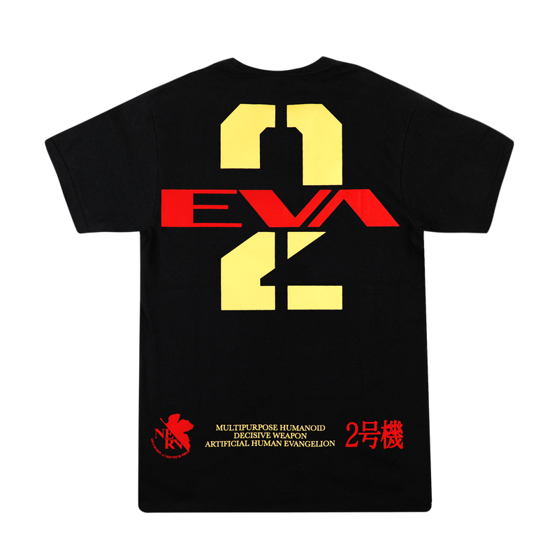 Eva unit-02 Big Print Black Tee