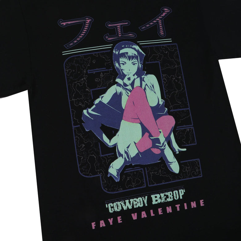 Cowboy Bebop Faye Valentine Black Tee - Cowboy Bebop | Atsuko