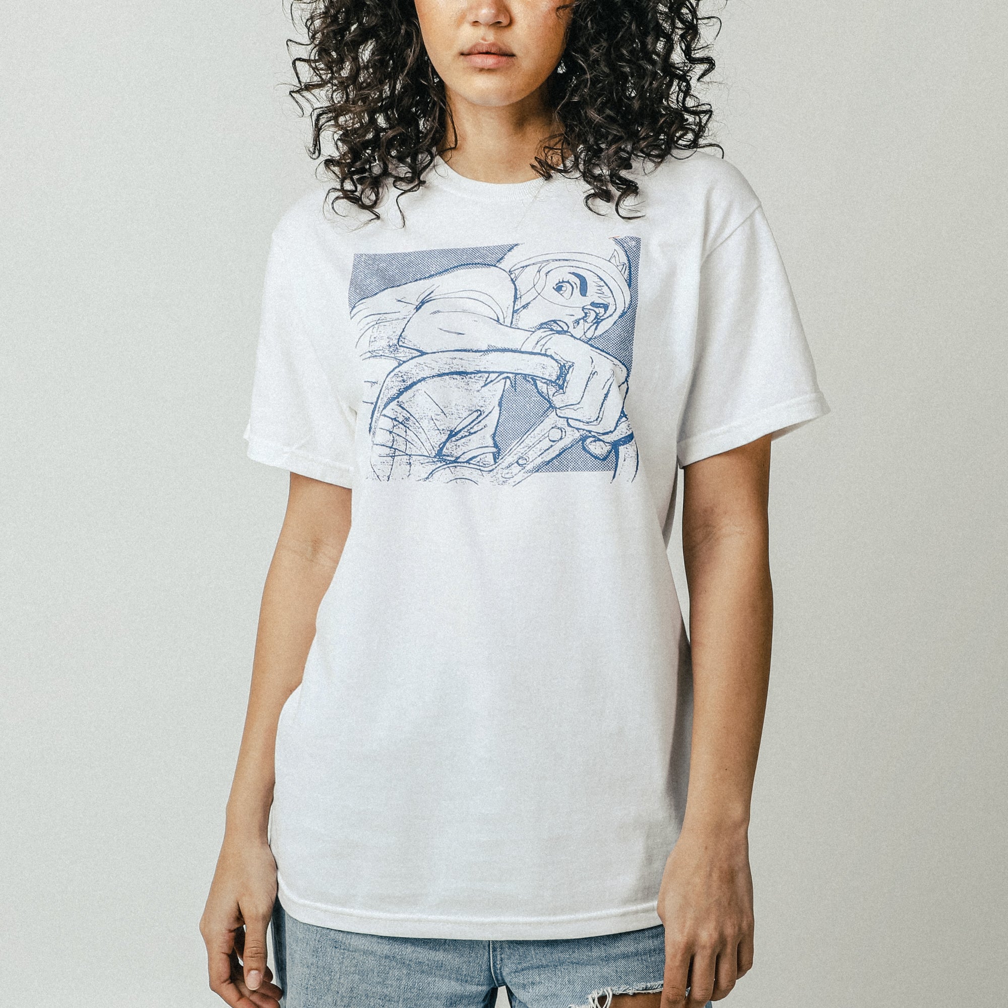 Vintage Speed White Tee