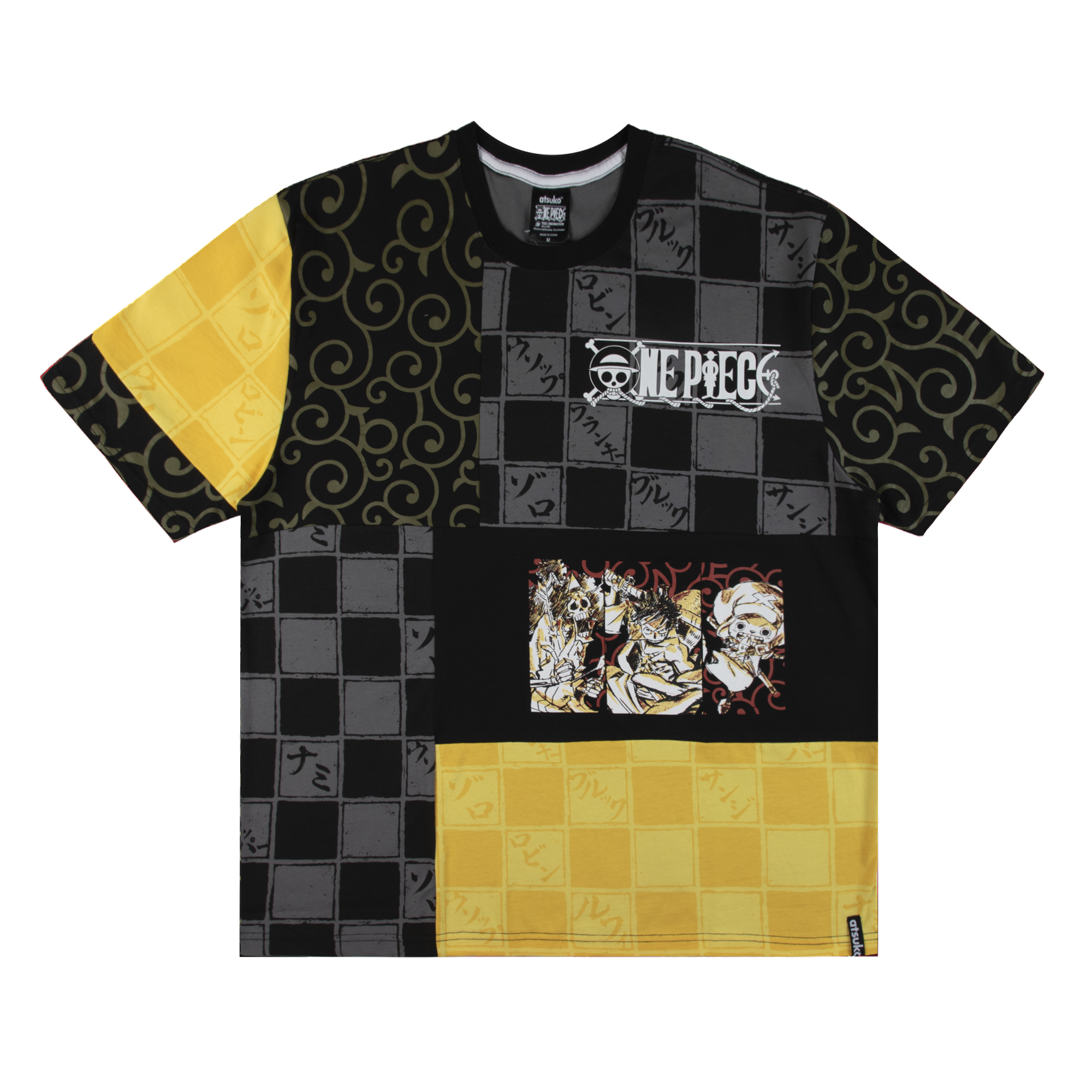 Straw Hats Patchwork Gold Tee