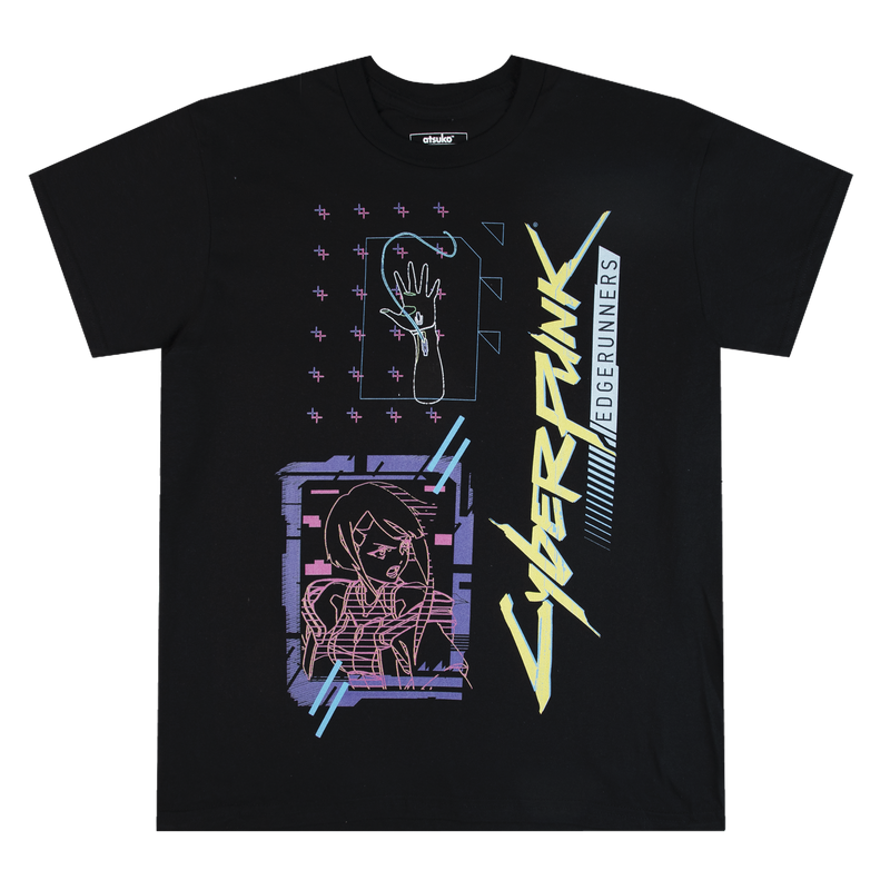 Lucy Neon Outlines Black Tee