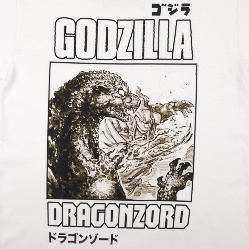 Godzilla vs. DragonZord White Tee