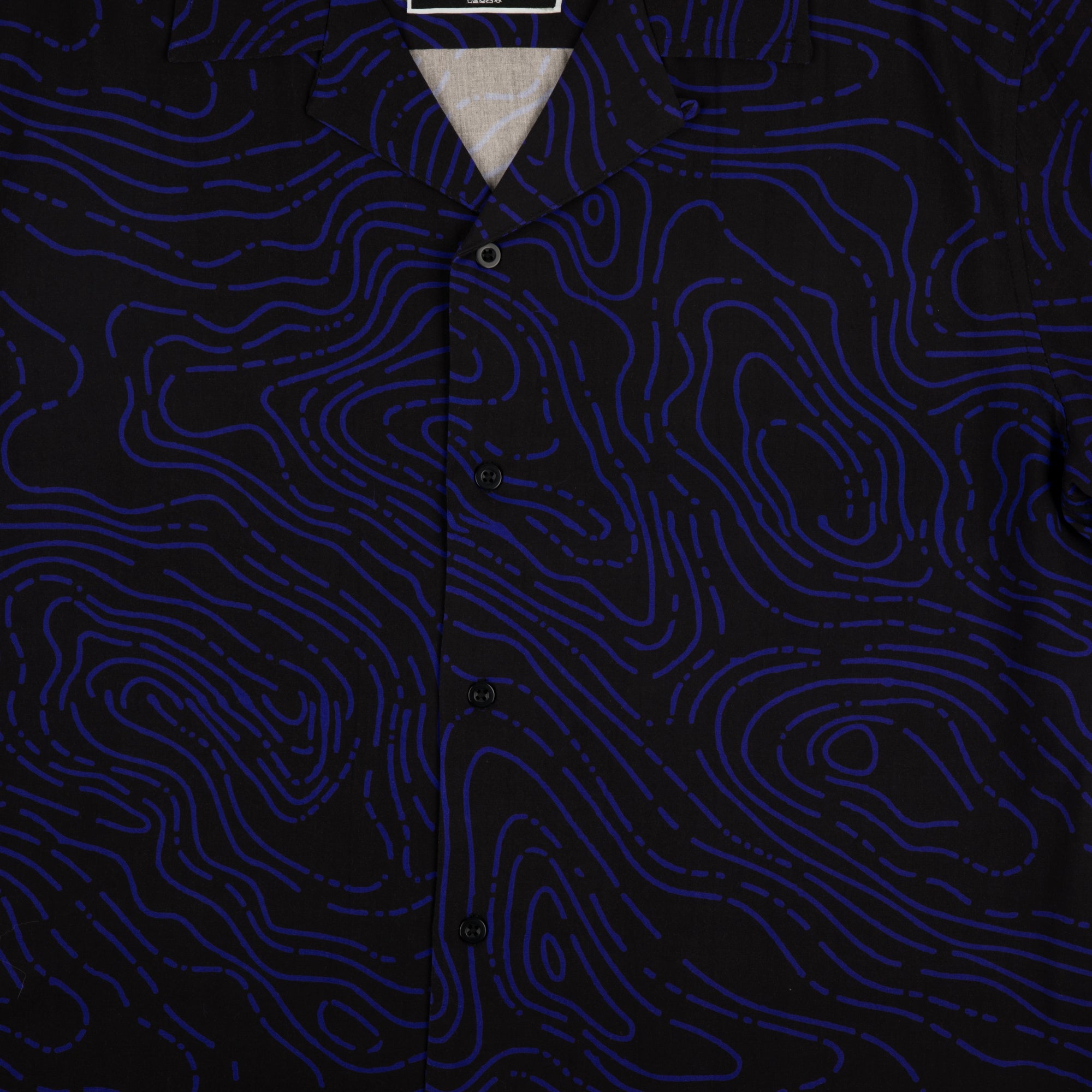 Eva Unit-01 Topography Print Purple Button-Down Shirt