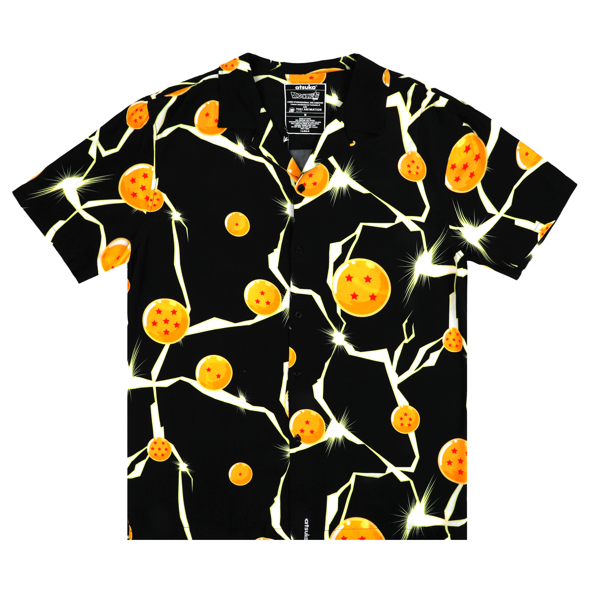 Black Dragon Balls Button-Down Shirt