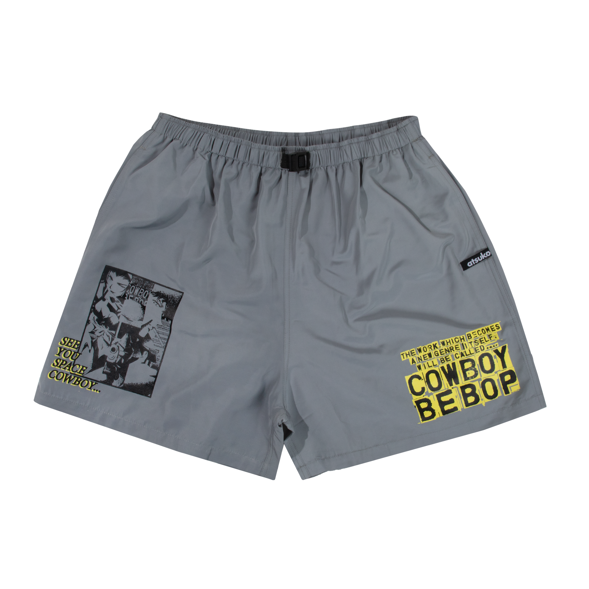 See You Space Cowboy Grey Belted Shorts