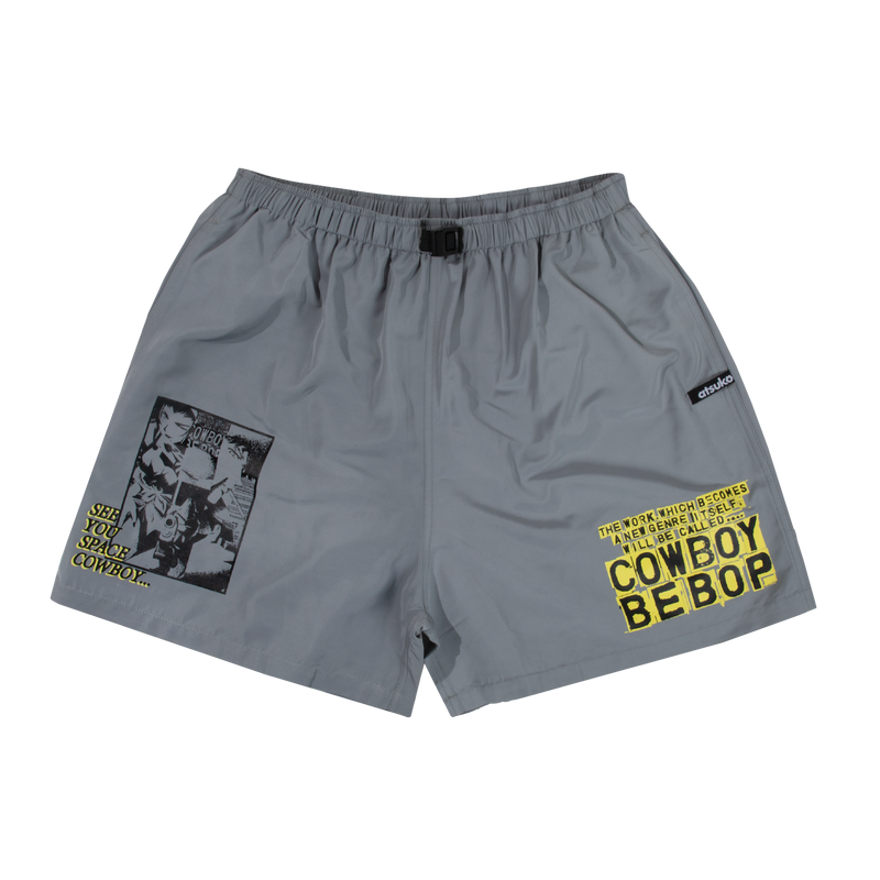 See You Space Cowboy Grey Belted Shorts