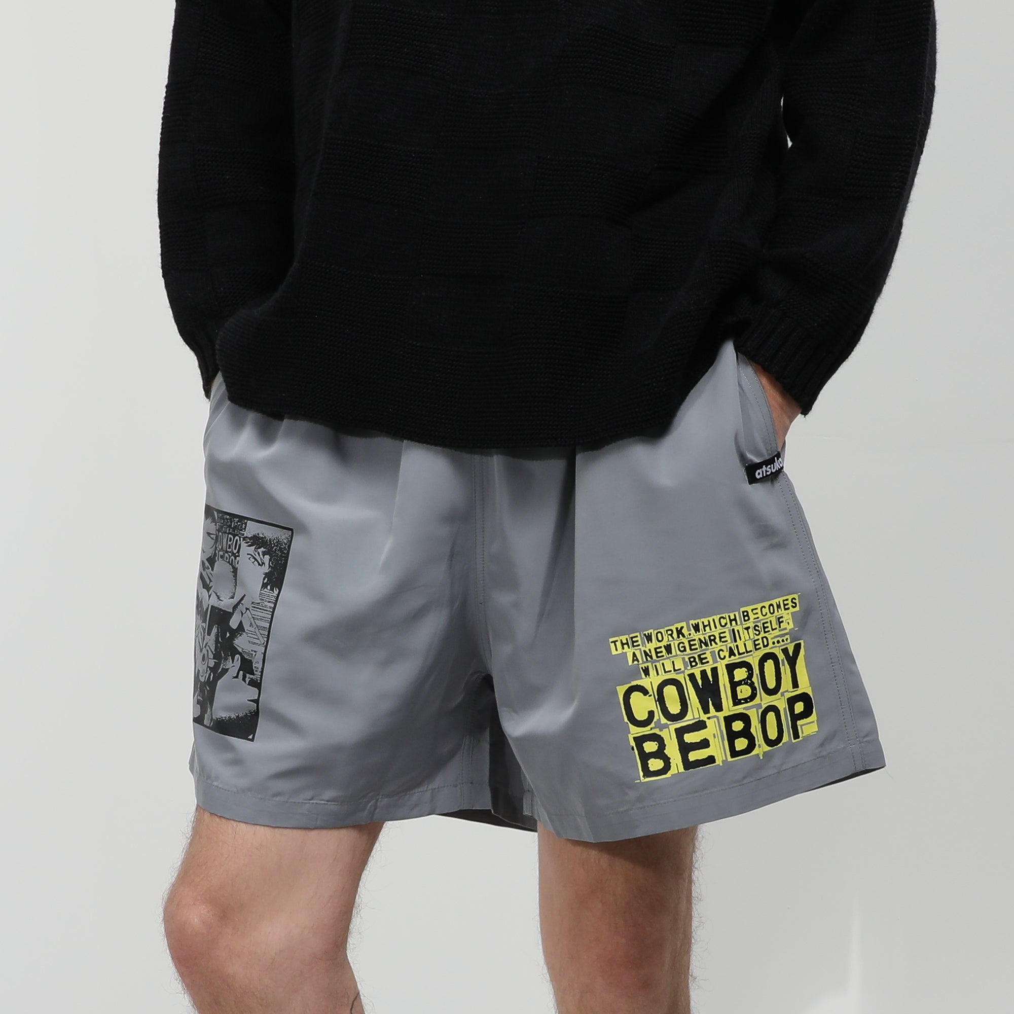 See You Space Cowboy Grey Belted Shorts